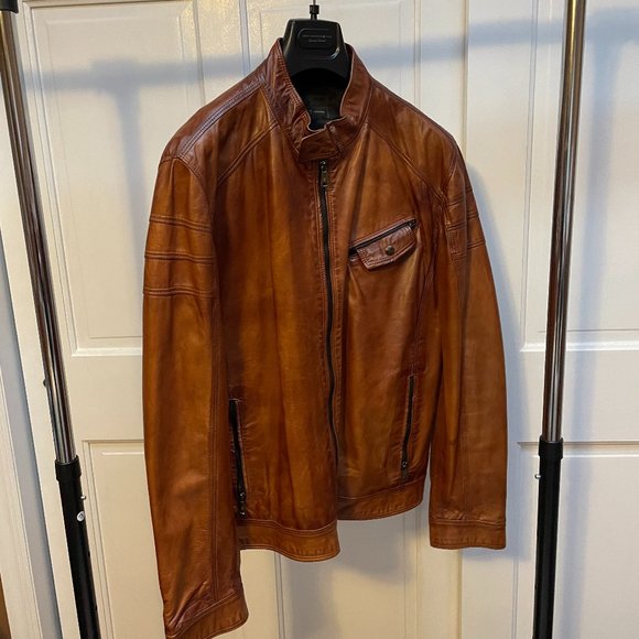 Jennifer Tattanelli Men's Classic Short Leather Jacket